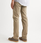 Canali - Cotton-Blend Twill Trousers - Neutrals