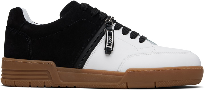 Photo: Moschino Black & White Streetball Sneakers
