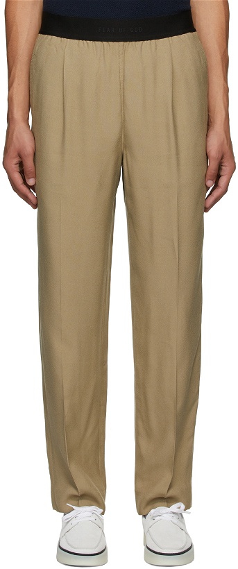 Photo: Fear of God Beige Everyday Trousers