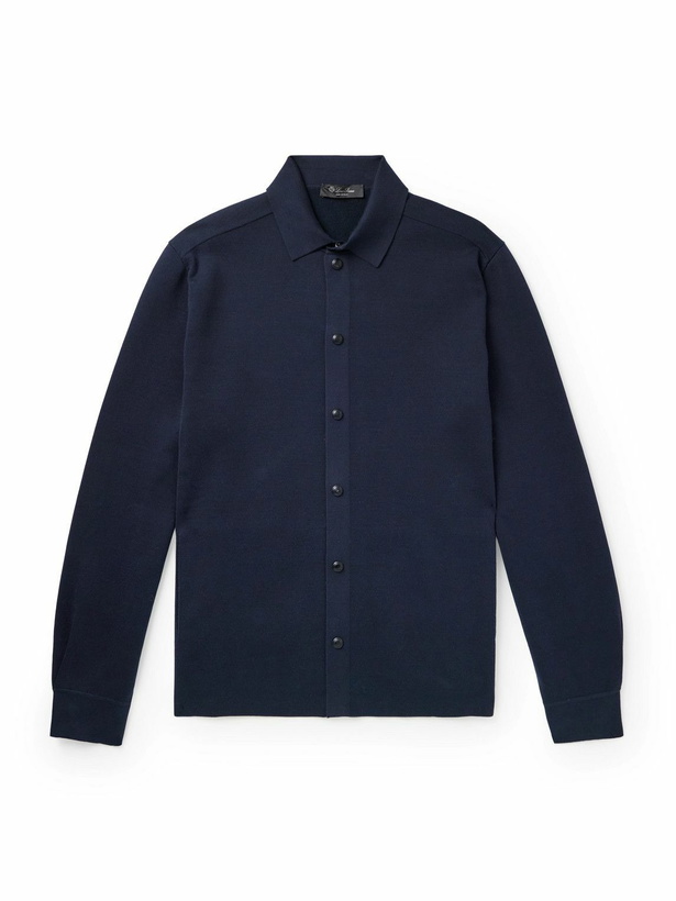 Photo: Loro Piana - Agapanto Cotton Shirt - Blue