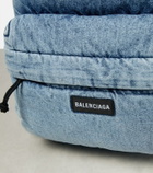 Balenciaga Padded denim backpack