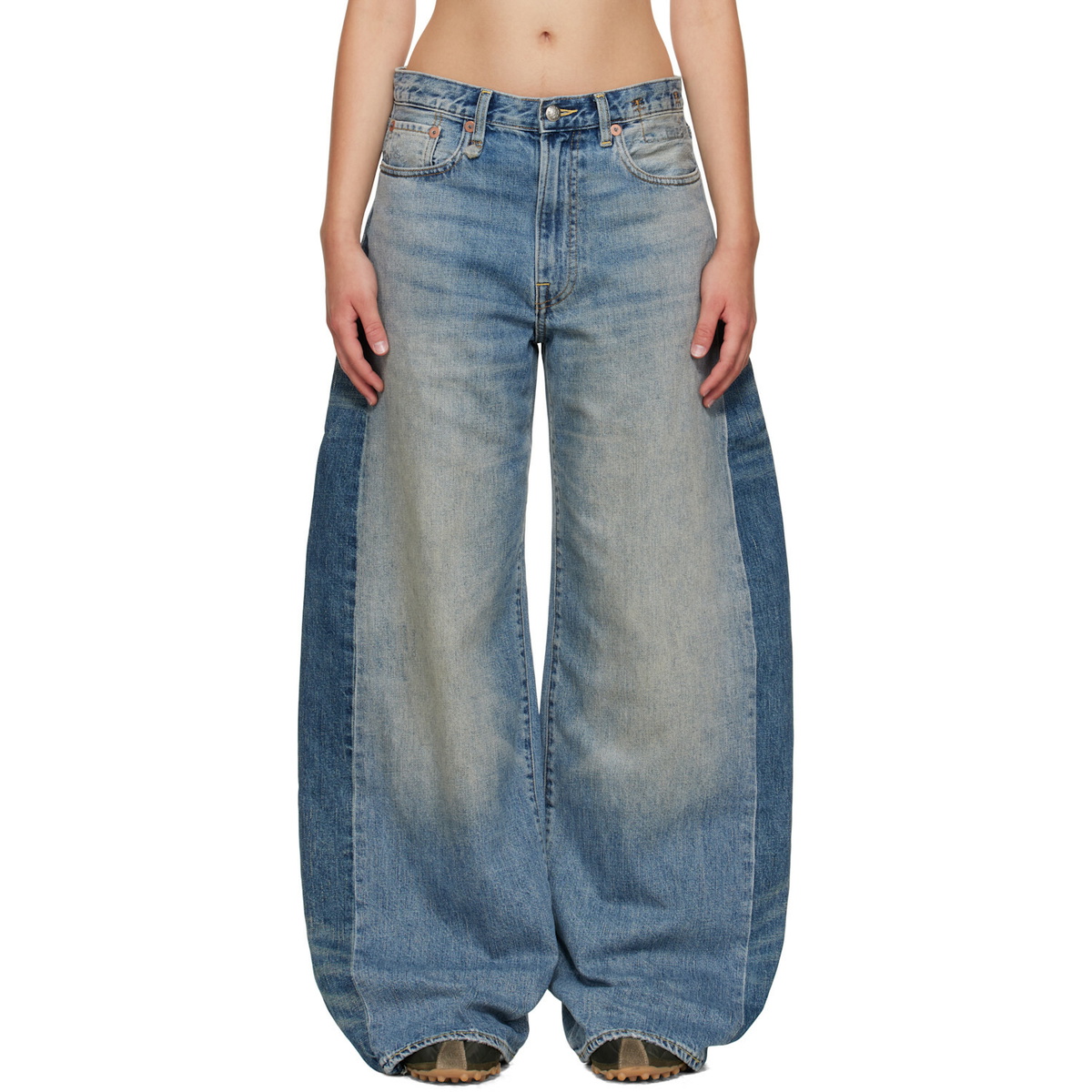 R13 Blue Insert D'Arcy Loose Jeans