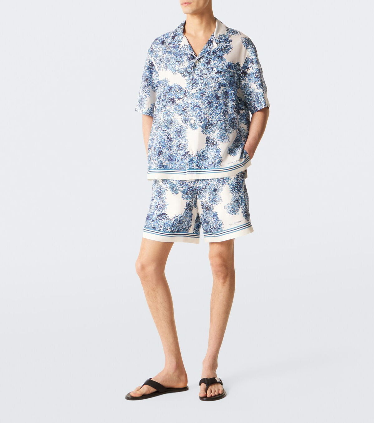 Givenchy Logo grosgrain thong sandals