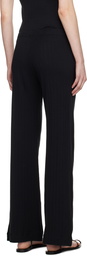 LESET Black Boxer Lounge Pants