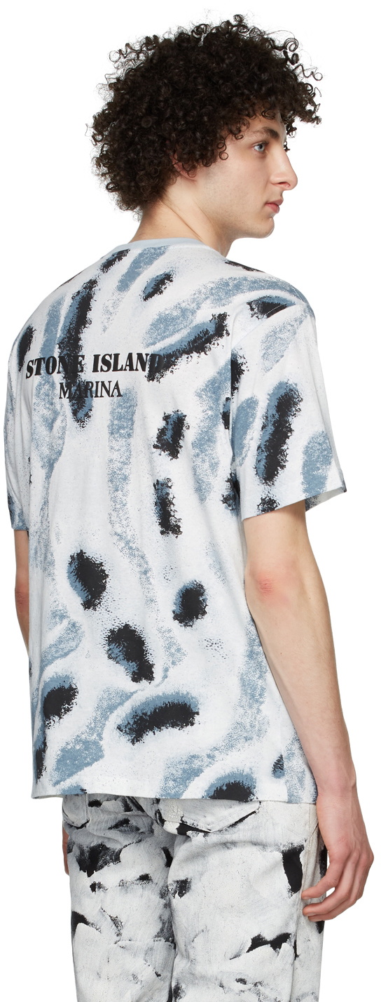 Stone Island Blue Reef Camo T-Shirt Stone Island