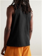 Nike Training - Primary Logo-Embroidered Cotton-Blend Dri-FIT Tank Top - Black