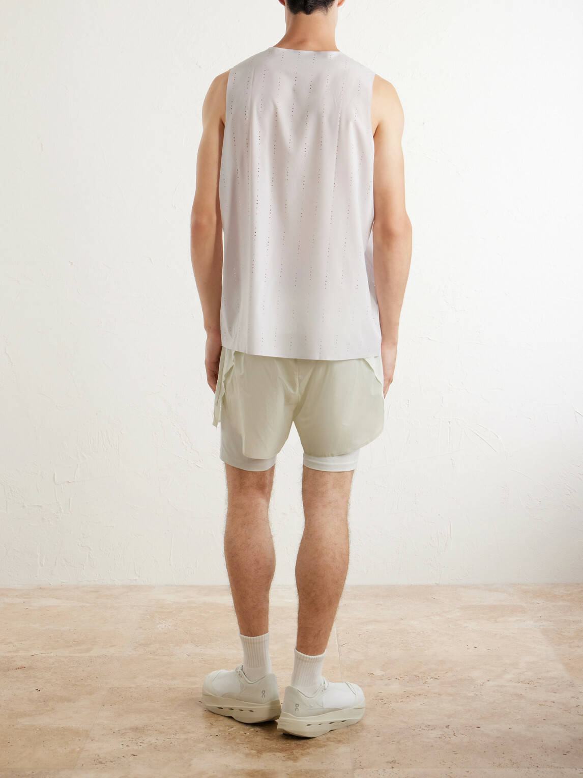 On - Post Archive Faction Zero Singlet Recycled-Jersey Running Top - Neutrals