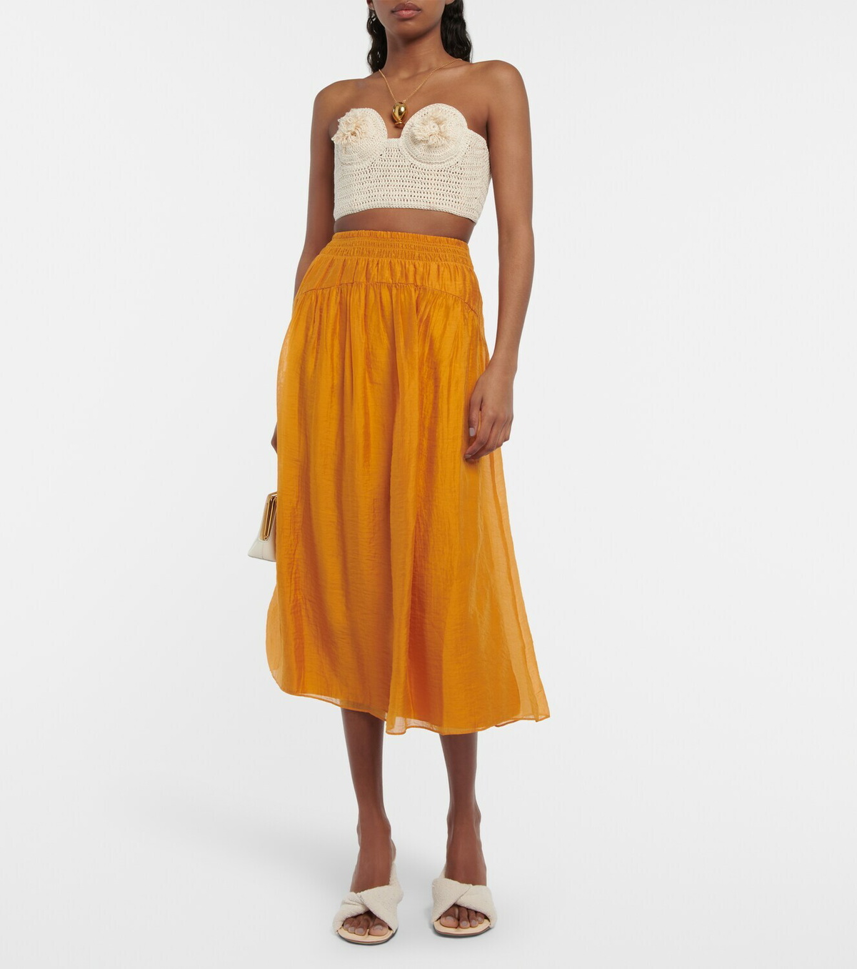 Vince - High-rise midi skirt Vince
