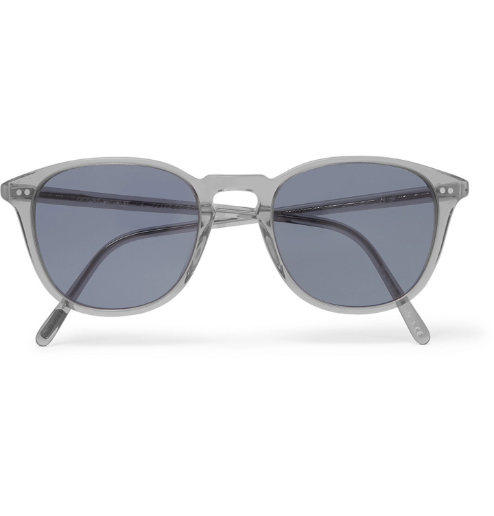 Photo: OLIVER PEOPLES - Forman L.A Round-Frame Acetate Polarised Sunglasses - Gray