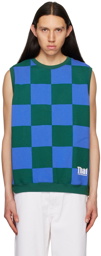 thisisneverthat Blue & Green Sleeveless Sweatshirt