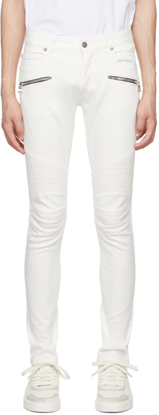 Balmain Off-White Slim Jeans