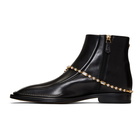 Versace Black Charm Zip-Up Boots