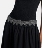 Polo Ralph Lauren Embroidered cotton voile midi dress