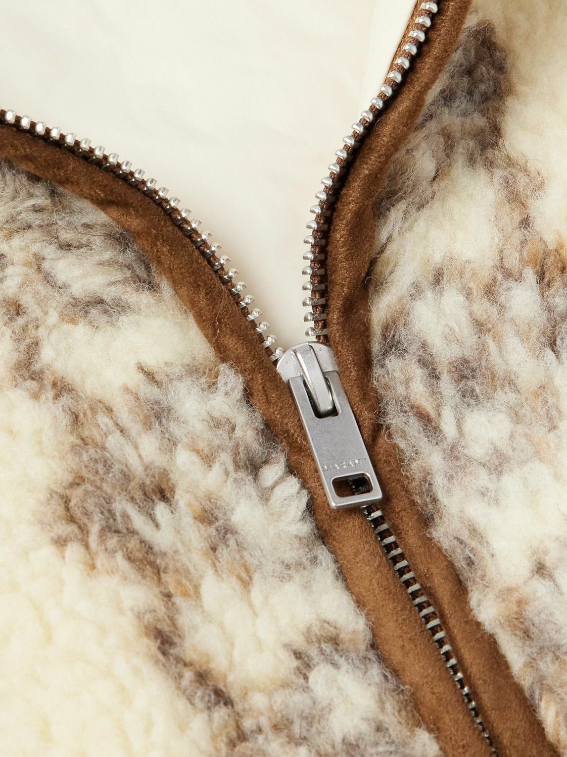 Marant - Printed Recycled-Fleece Gilet - Neutrals