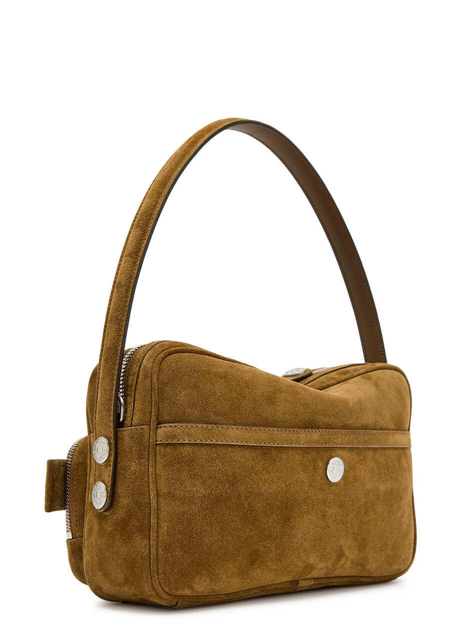 Acne Studios Camero Party Suede Shoulder bag - Brown - One Size