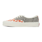 Vans Orange and Black Check OG Authentic LX Sneakers