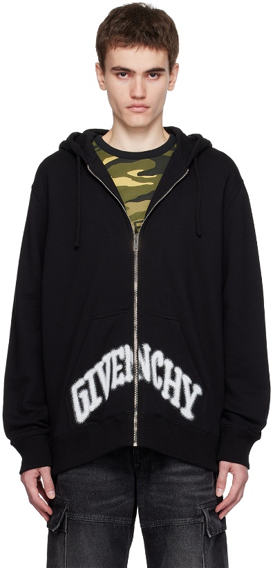 Photo: Givenchy Black Crystal Hoodie