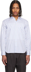 Comme des Garçons Homme Deux Navy & White Striped Shirt