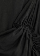 Entire Studios Pillar Ruched Stretch-jersey Mini Dress Black