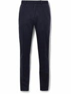 Dunhill - Straight-Leg Wool-Blend Jersey Suit Trousers - Blue
