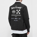 Off-White Men's Exact Opp Zip Hybrid Shirt Jacket in Black