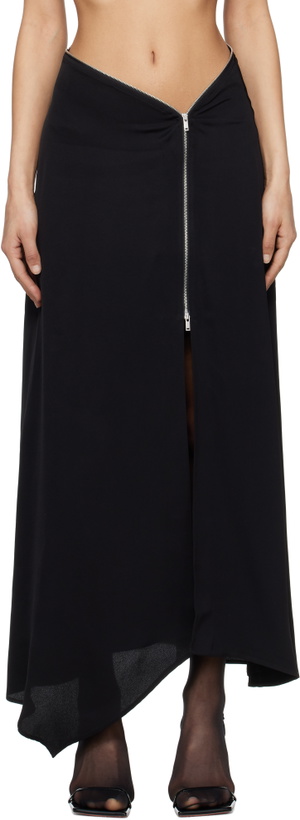Photo: Nanushka Black Zella Maxi Skirt