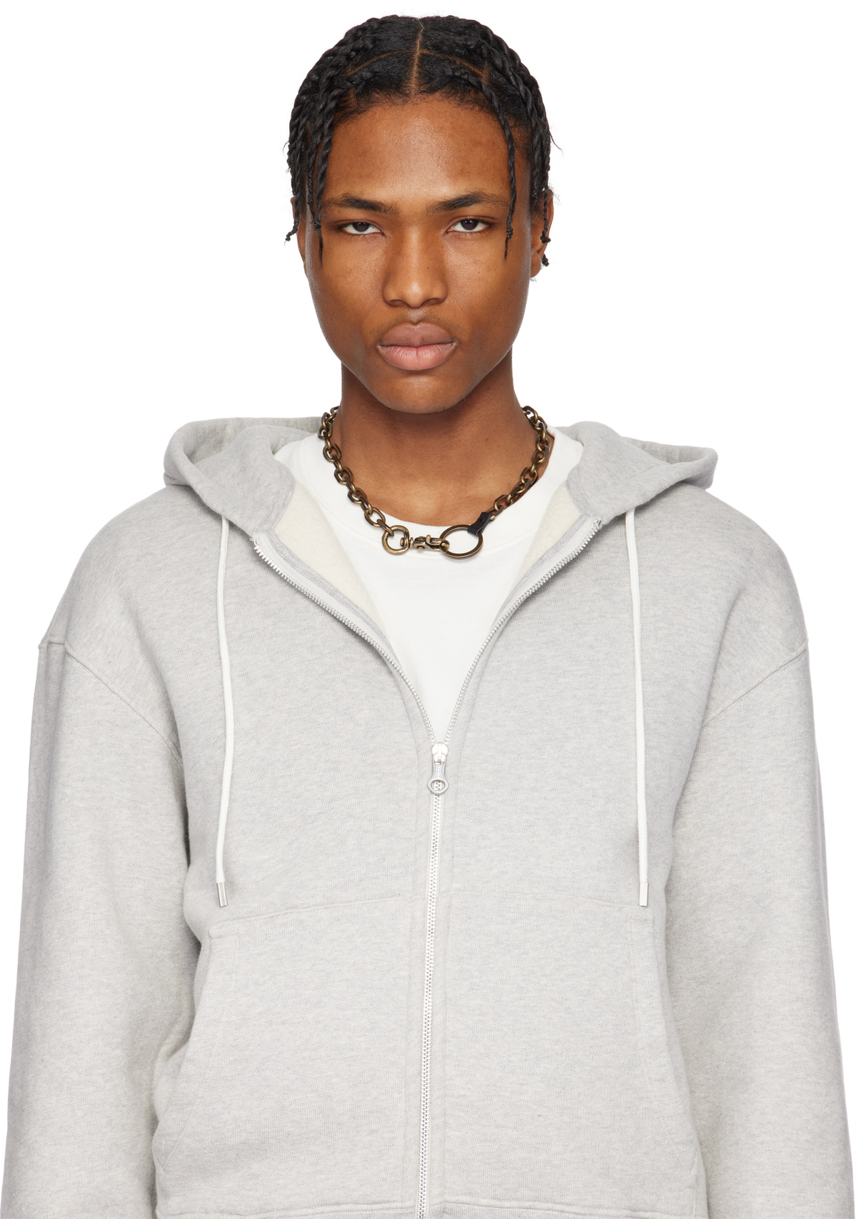Our Legacy Men's Braided Ladon Necklace Brown main image 1