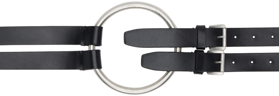 Ann Demeulemeester Linne studded leather belt Ann Demeulemeester