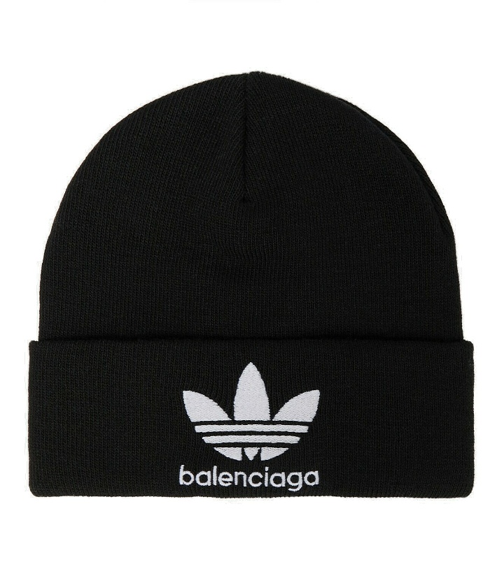 Photo: Balenciaga - x Adidas logo beanie
