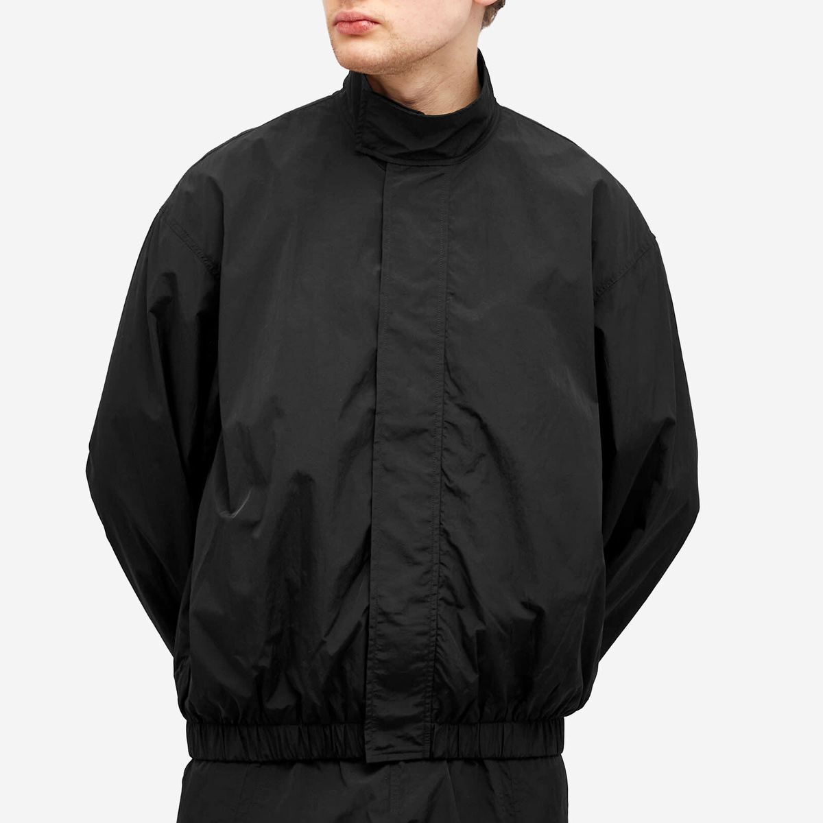 Studio Nicholson Men's Neat fit Shell Jacket in Black Studio Nicholson