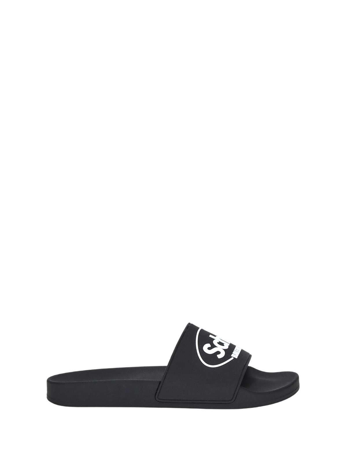 Balenciaga - Logo-Embossed Rubber Slides - Black Balenciaga