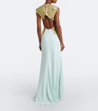 Costarellos Embroidered gown