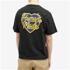 Human Made Men's Heart Badge T-Shirt in Black