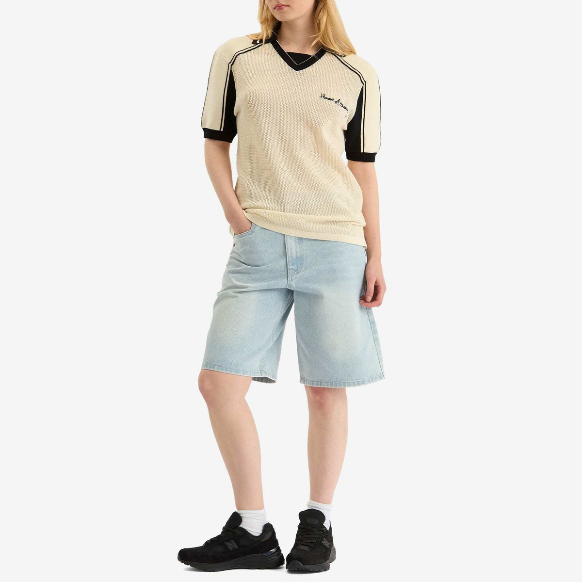 House Of Sunny Women's Sundown Denim Shorts in Light Breeze Wash