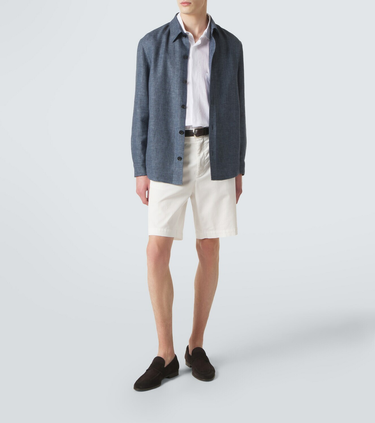 Zegna Cashmere, linen and silk overshirt