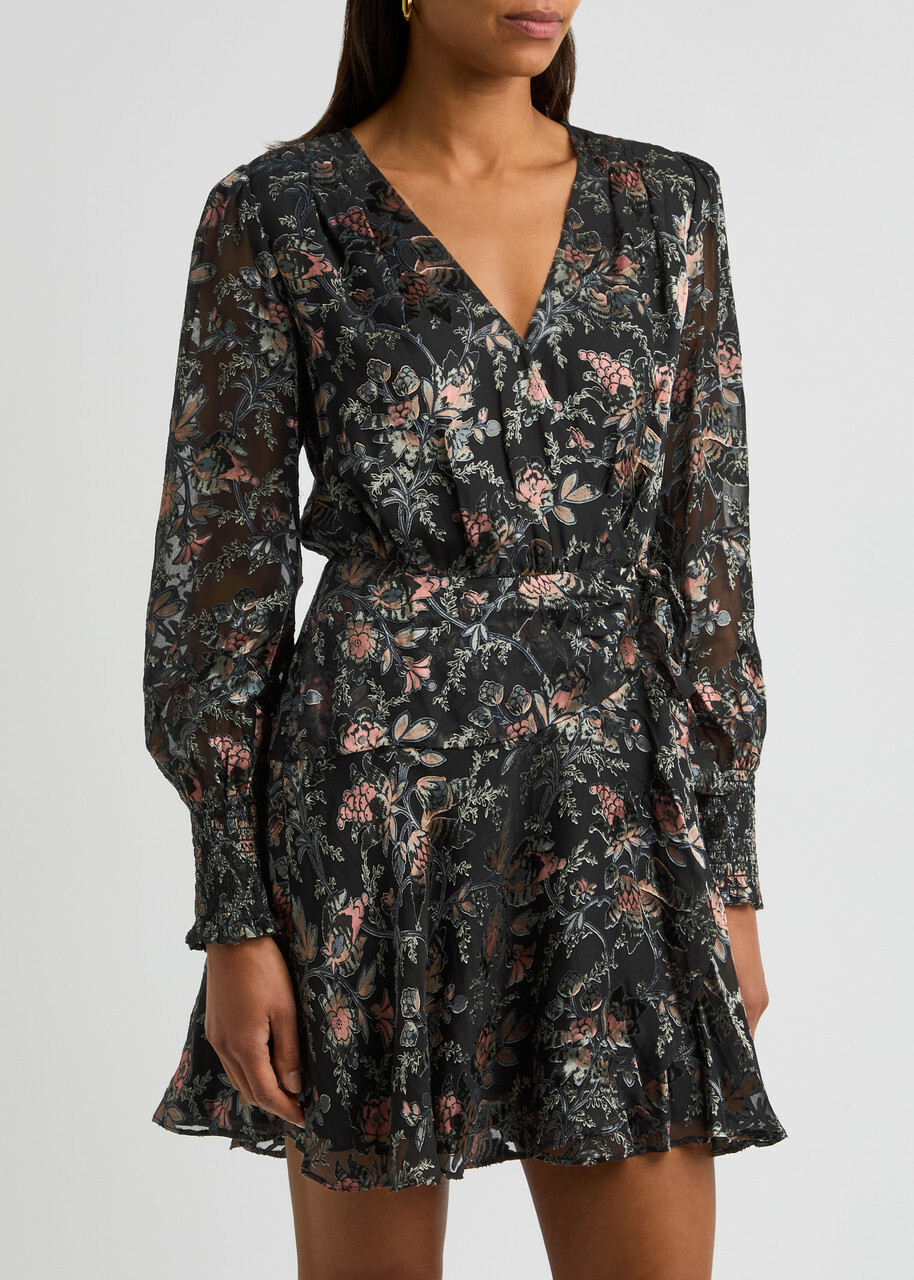 long sleeve gala dresses for women Ever-Pretty Plus Size Empire Waist A-Line V-Neck Holiday Dress with Long Lantern Sleeves