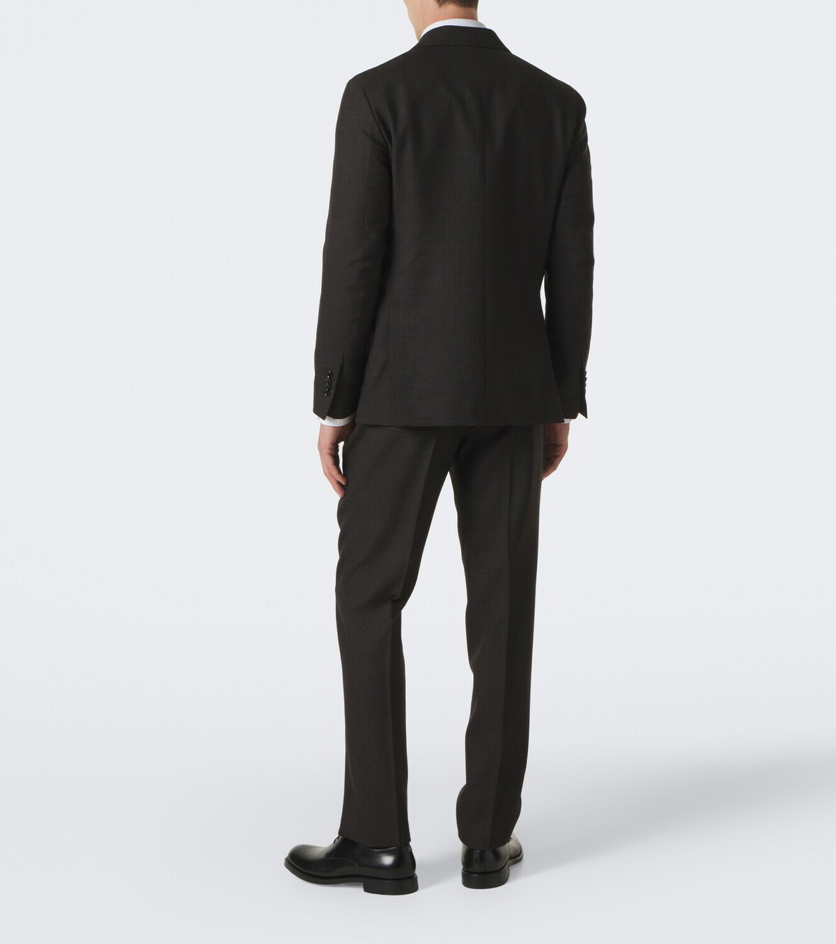 Lardini Checked double-breasted virgin wool suit