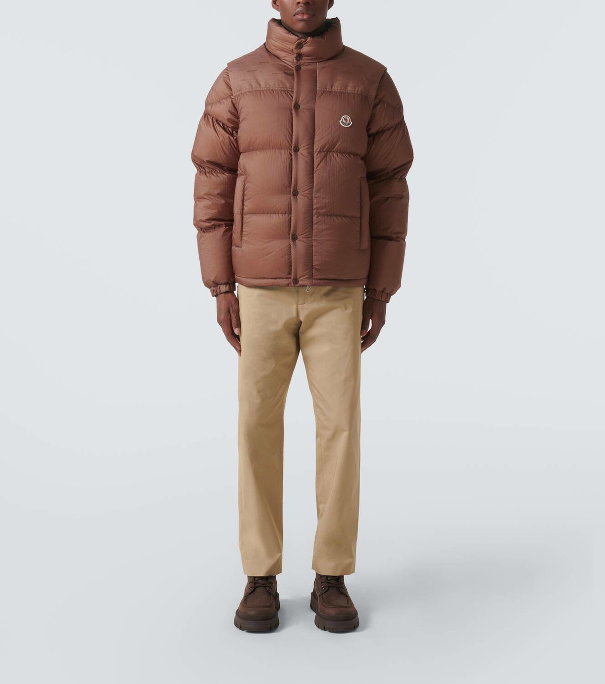 【送料&関税込】Moncler verone 1 Reversible Crop Down Jacket Moncler: Beige & Black Verone Short Reversible Down Jacket