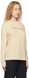 Outdoor Voices Beige 'Take A Lap' Long Sleeve T-Shirt