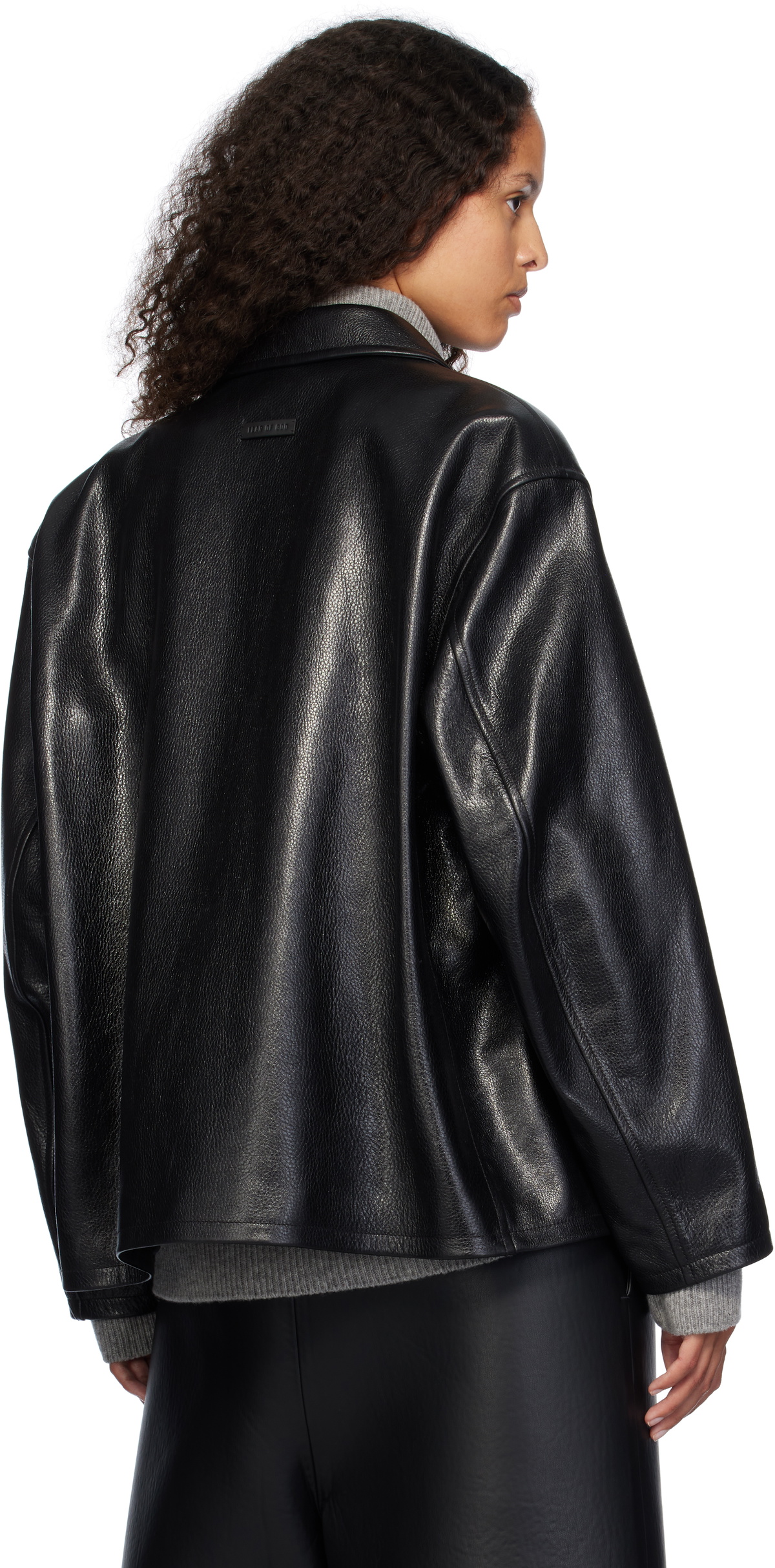 Fear of God Black Rider Leather Jacket Fear Of God