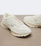 Prada Suede-trimmed sneakers