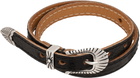 OUR LEGACY Black Cowboy Wrap Around Bracelet