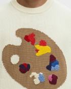 Kid Super Studios Paint Palette Knit Sweater White Pullovers