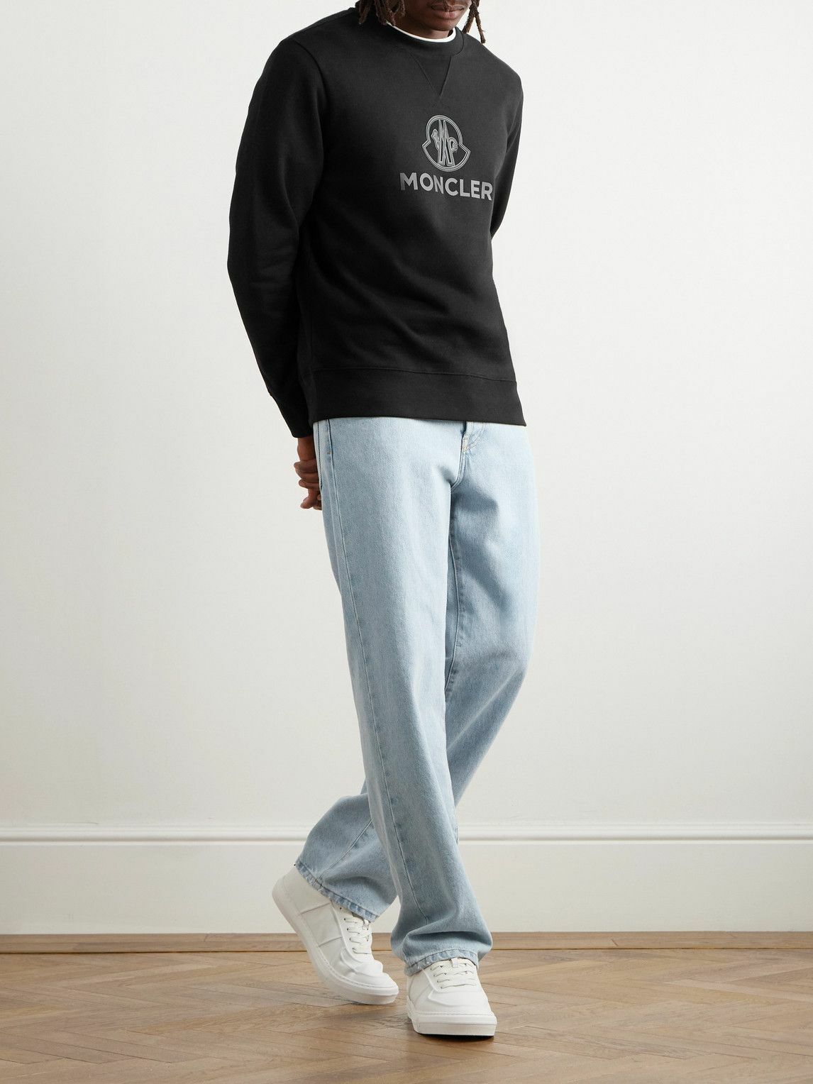 Moncler - Logo-Appliquéd Cotton and Cashmere-Blend Jersey