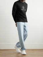 Moncler - Logo-Appliquéd Cotton and Cashmere-Blend Jersey Sweatshirt - Black