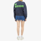 JW Anderson Women's Anchor Logo Sweatshirt in Navy