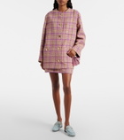 Gucci Checked cotton-blend tweed jacket