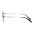 Garrett Leight Silver and Black Robson Glasses