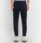 Ermenegildo Zegna - Tapered Cotton and Silk-Blend Jersey Sweatpants - Men - Navy