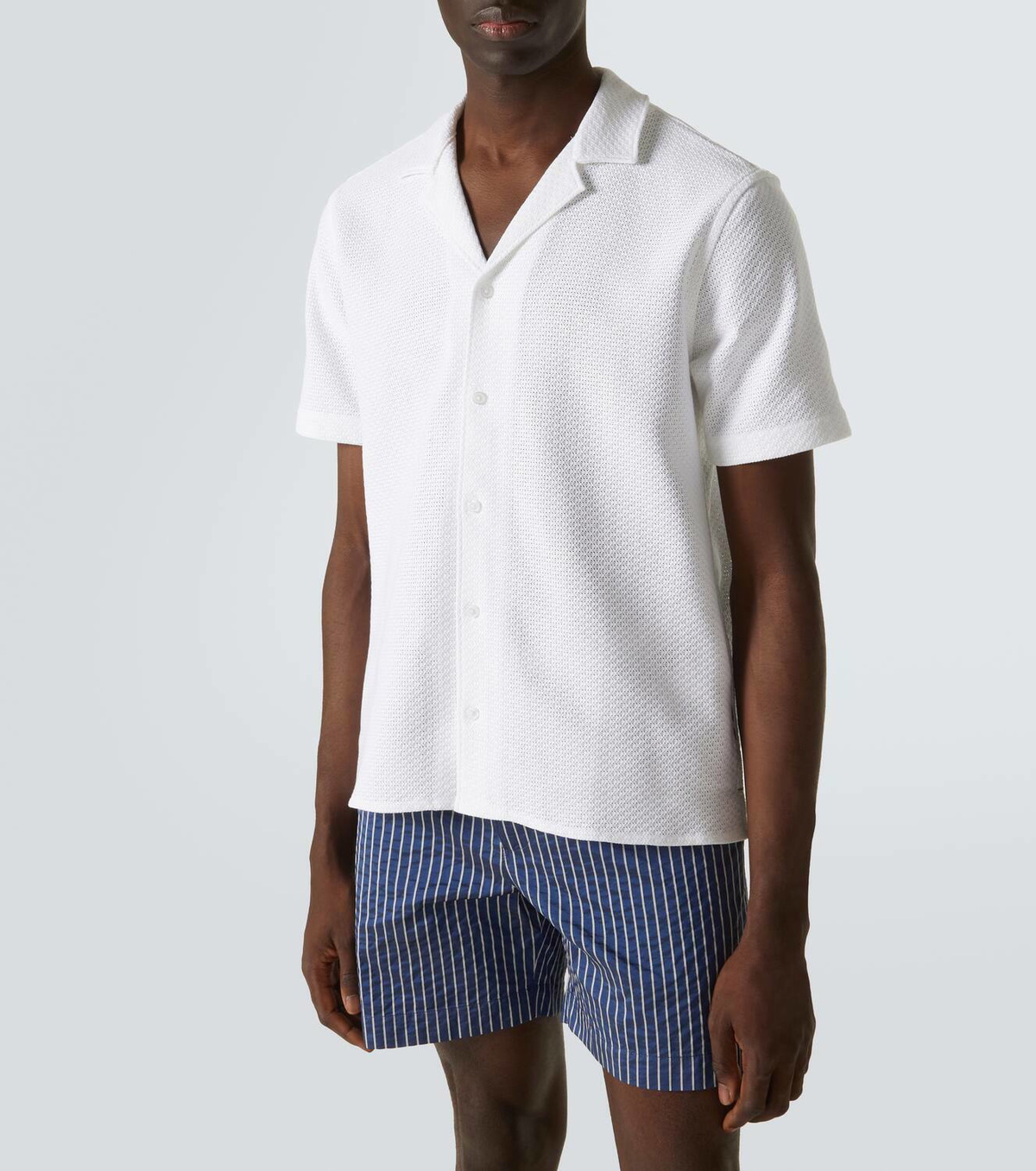 Orlebar Brown Maitan cotton bowling shirt